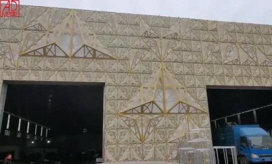 Rivestimento murale ignifugo in alluminio tagliato al laser per la decorazione di pareti esterne